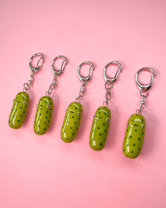 Ceramic Pickle Keyring