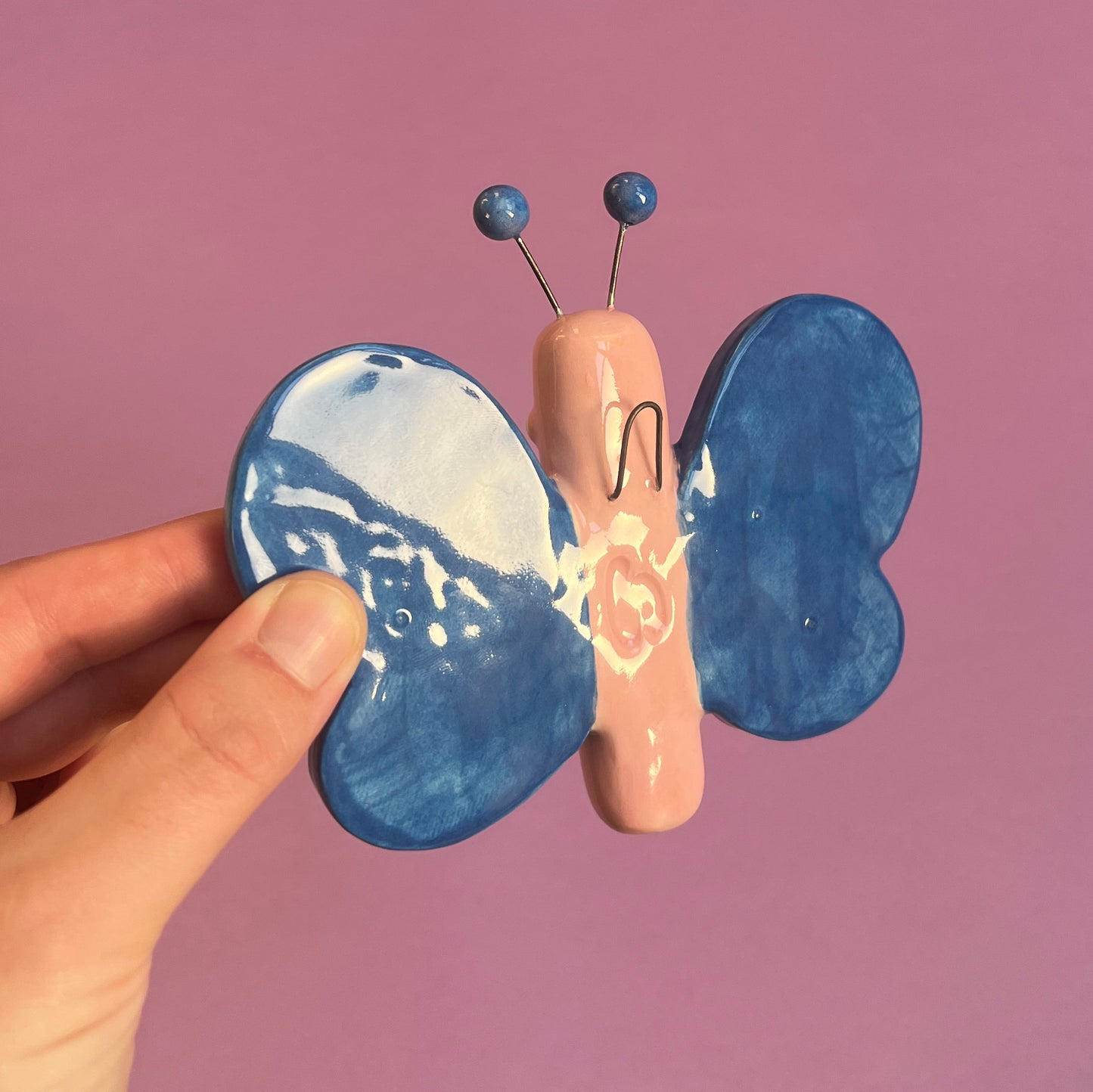 Ceramic Butterfly Wall Hanging