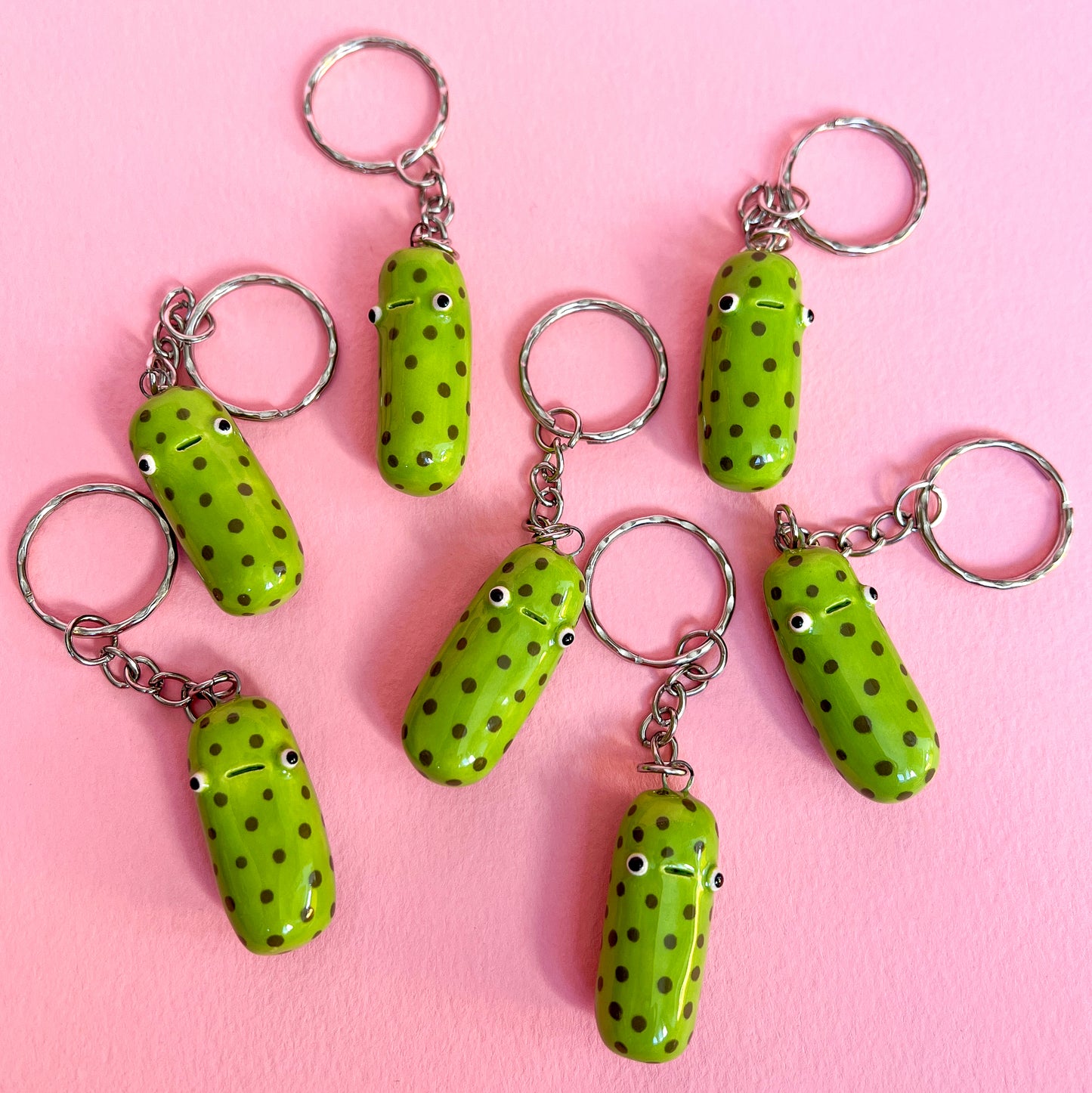 Ceramic Pickle Keyring