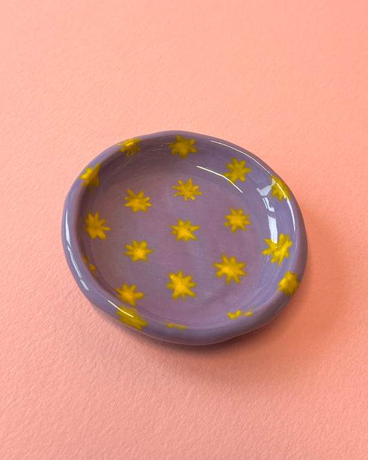 Small Purple Starry Trinket Dish | SECONDS