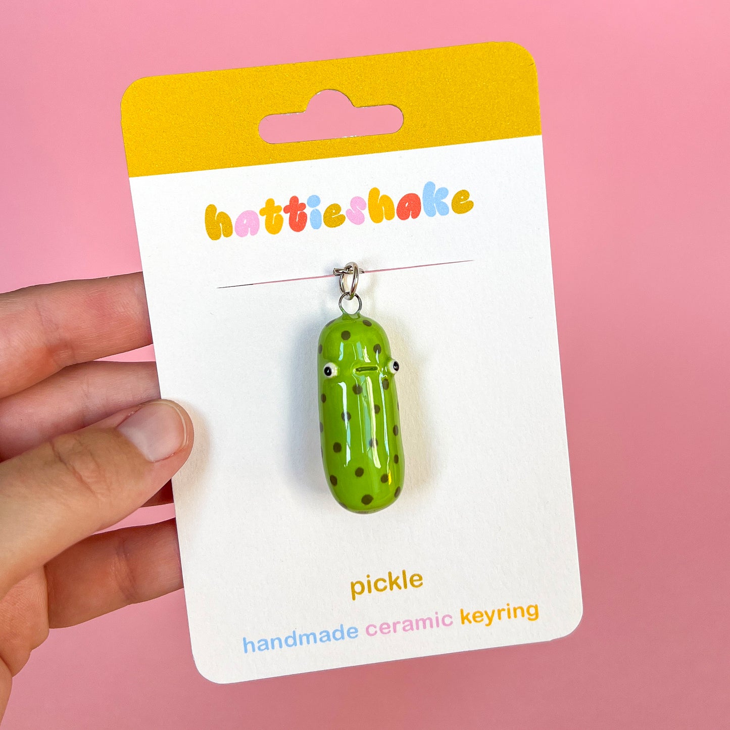 Ceramic Pickle Keyring
