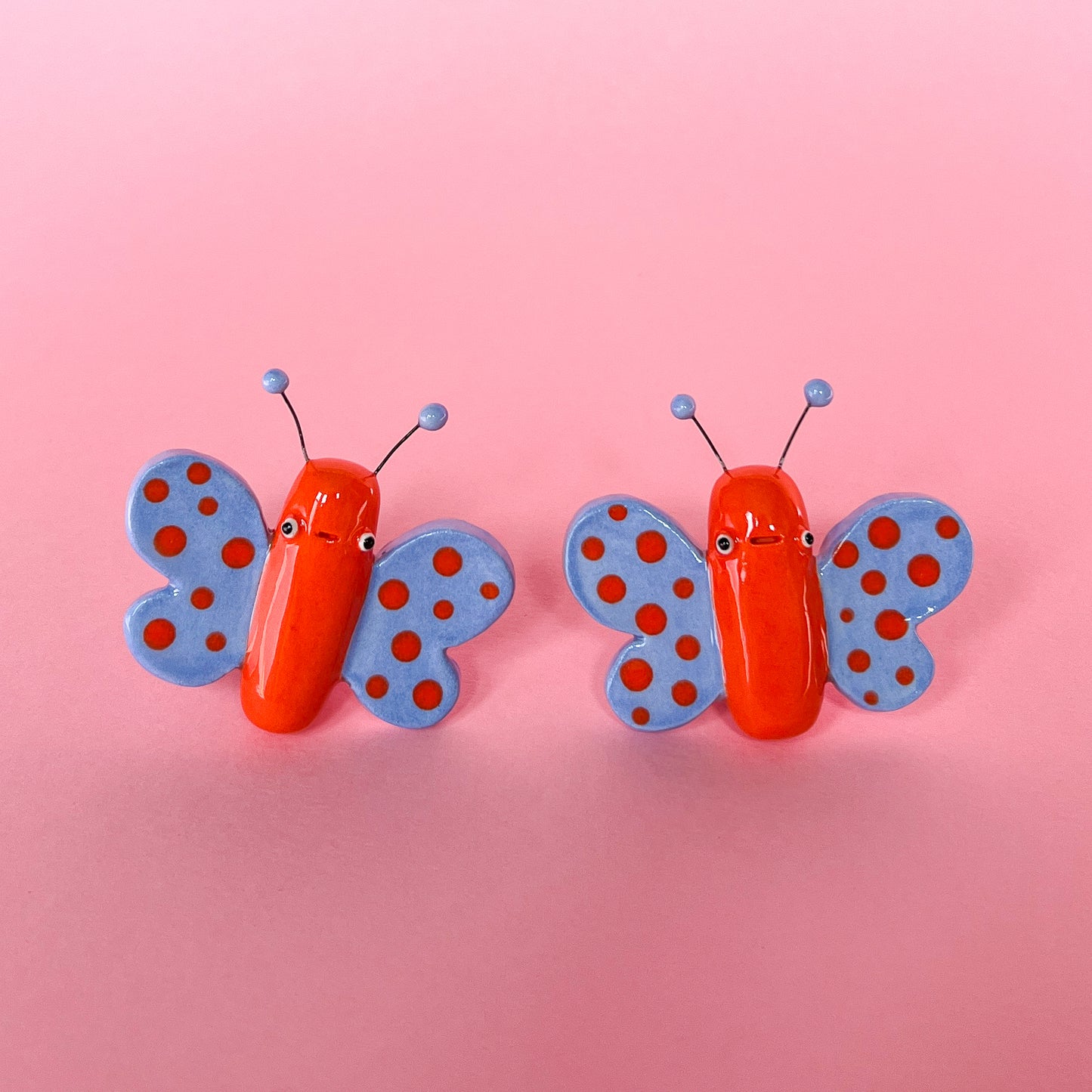 Orange/Blue Mini Butterfly Wall Hanging