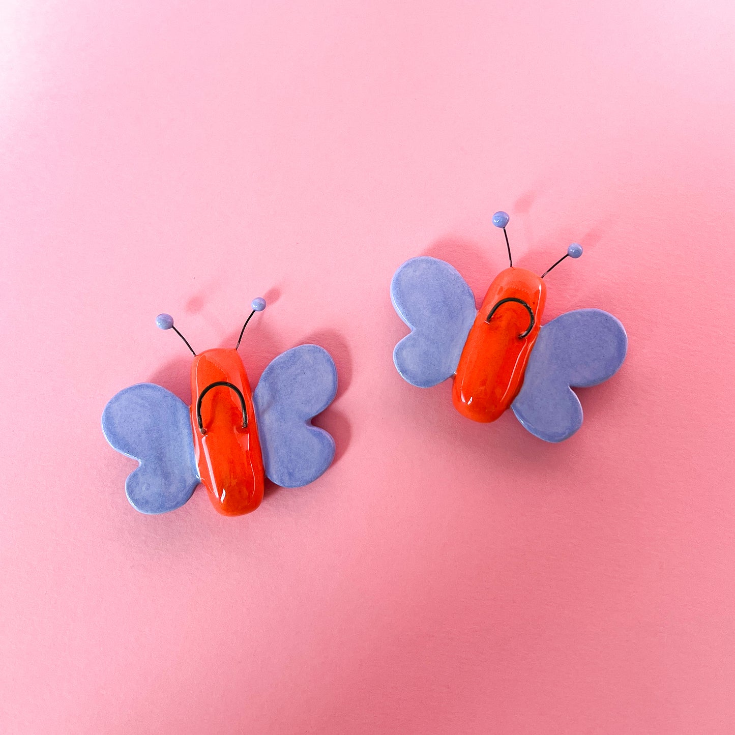 Orange/Blue Mini Butterfly Wall Hanging