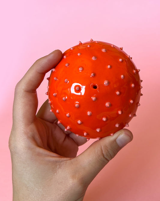 Blob Incense Holder | Spiky Pink/Orange