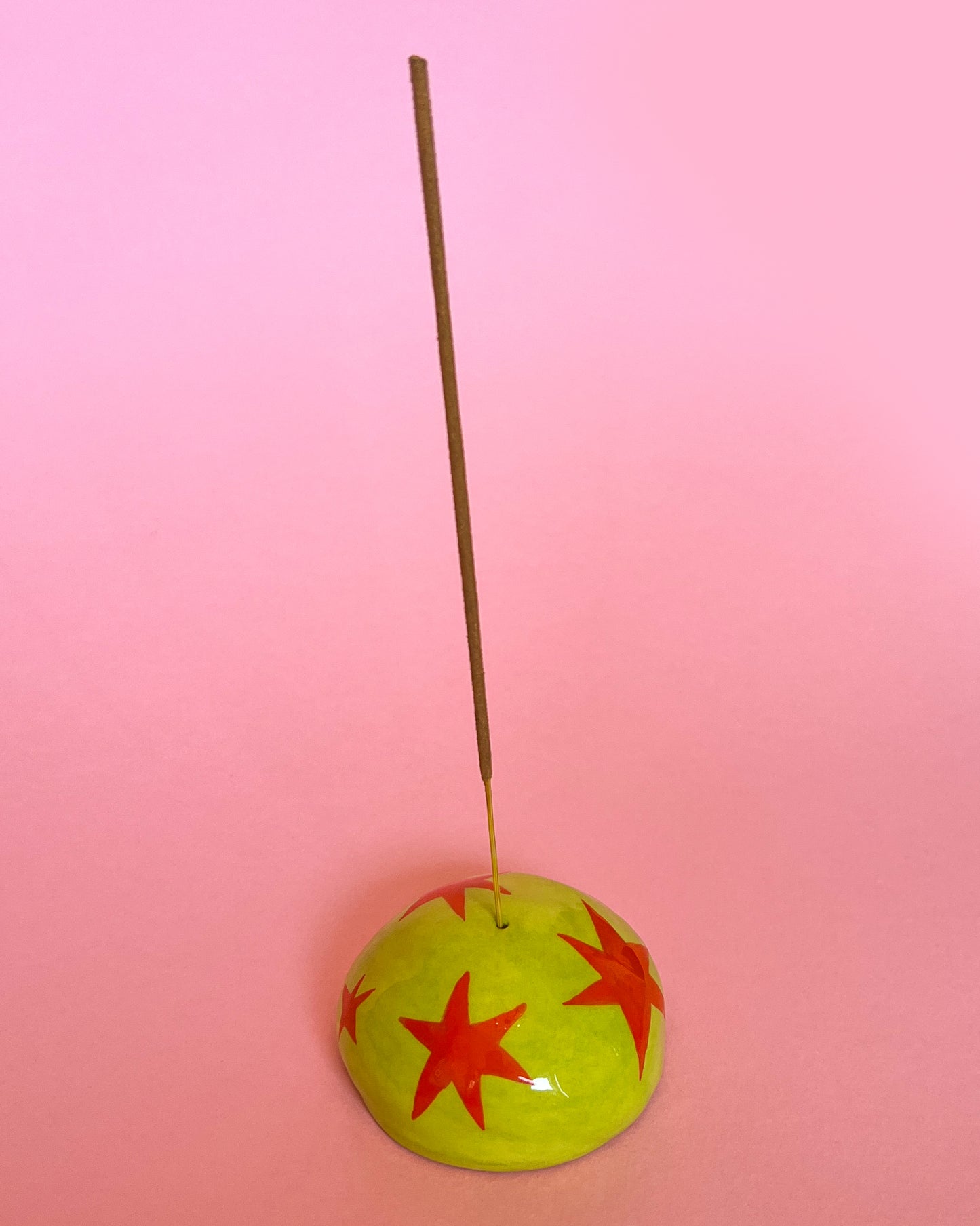 Blob Incense Holder | Orange Stars