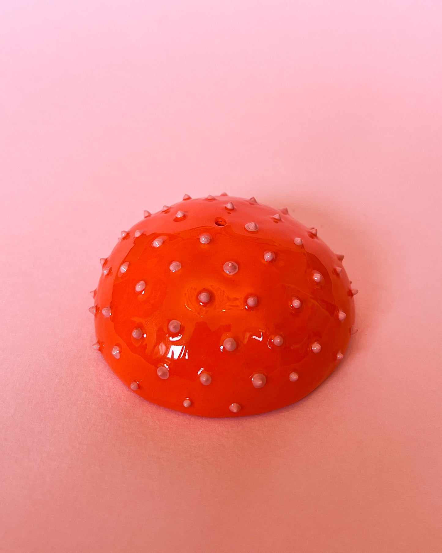 Blob Incense Holder | Spiky Pink/Orange