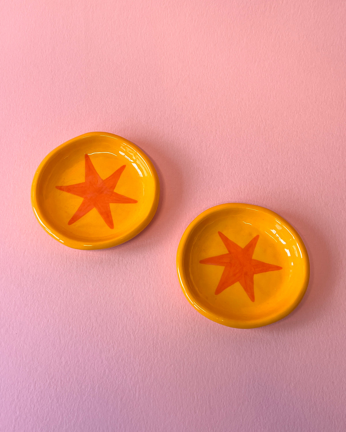 Small Orange Star Trinket Dish | SECONDS