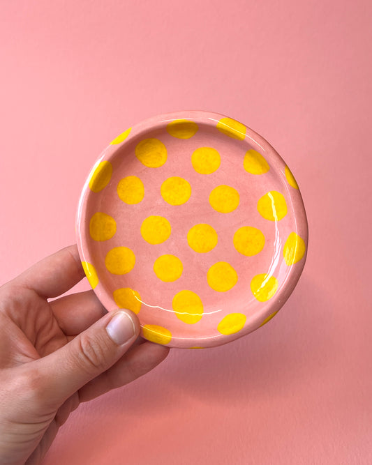 Medium Pink Blobby Trinket Dish | SECONDS